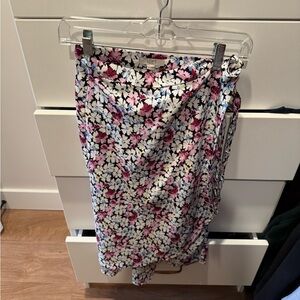 LOFT Tie Midi Skirt